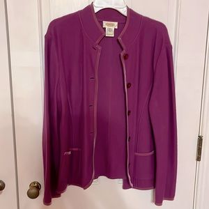 Talbots ladies jacket, amethyst color, size M